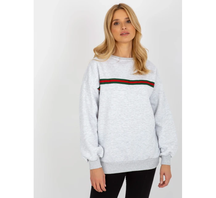 Dámská mikina EM BL 760.01 světle šedá - FPrice