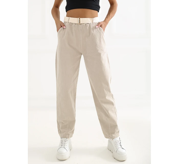 Spodnie IT SP model 22084165 beżowy - FPrice Spodnie IT SP model 22084165 beżowy - FPrice