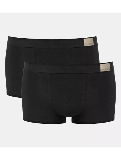 Pánské boxerky GO Natural Hipster C2P - BLACK - černá 0004 - SLOGGI Pánské boxerky GO Natural Hipster C2P - BLACK - černá 0004 - SLOGGI