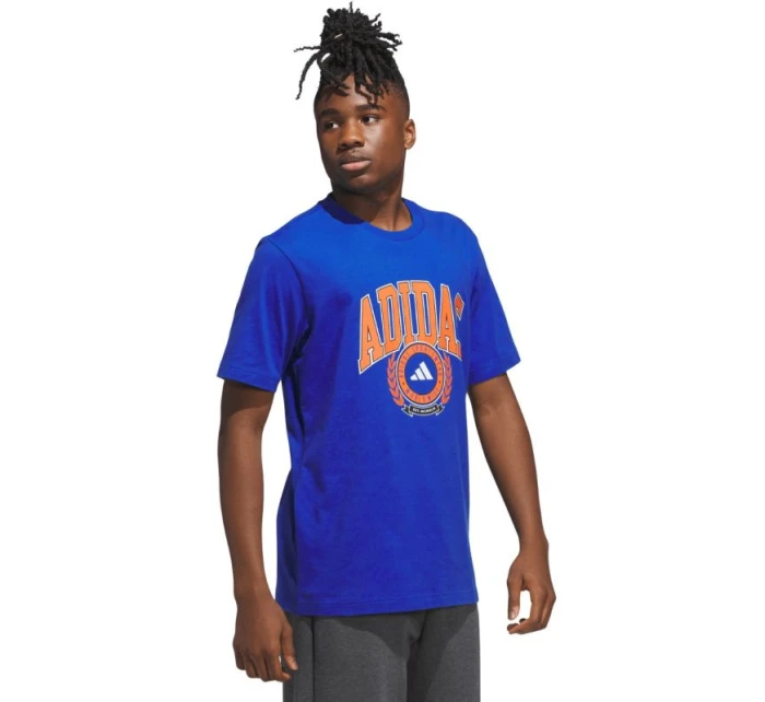 Pánské tričko adidas Varsity Crest modré JN2515 pánské Pánské tričko adidas Varsity Crest modré JN2515 pánské