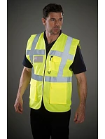 HVW 801 HiVis multifunkční vesta model 22502372 lime - Yoko
