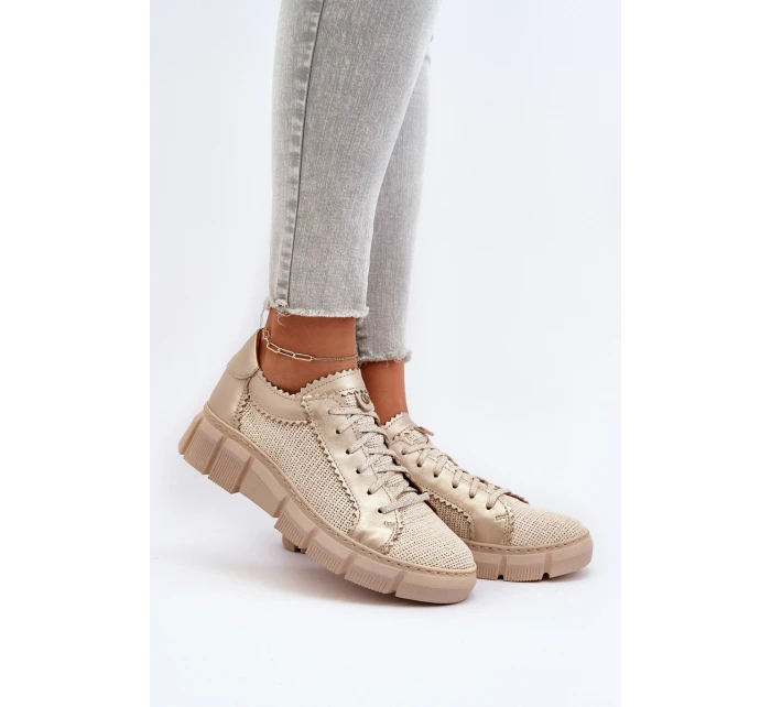 Dámská kožená obuv model 21651324 Světle béžová - Maciejka