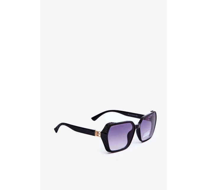 Dámské černé sluneční brýle s UV400 ochranou