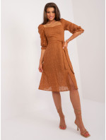 Sukienka LK SK 509372.45 jasny brązowy