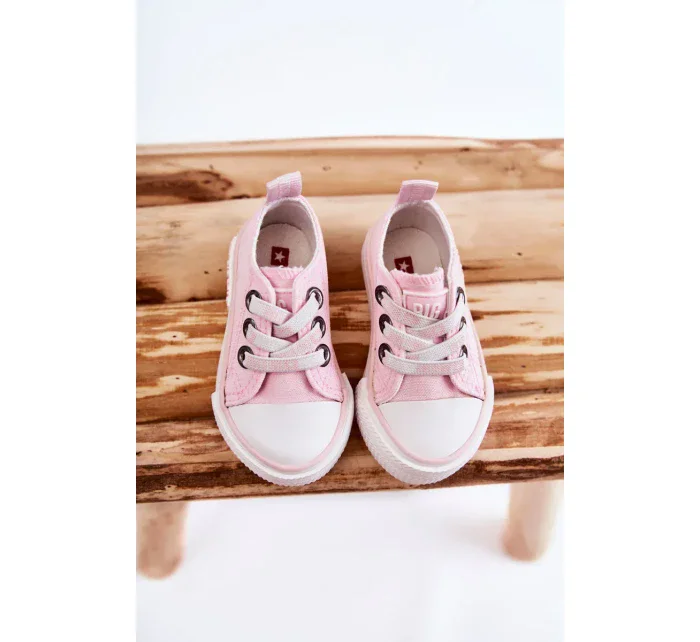 Dětské látkové tenisky BIG STAR KK374052 Růžová Dětské látkové tenisky BIG STAR KK374052 Růžová