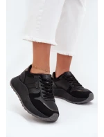 Dámské zateplené tenisky na platformě Big Star HI-POLY SYSTEM – černé