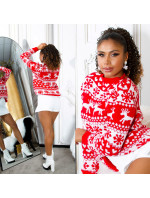 Vánoční čas Oversize pletený svetr