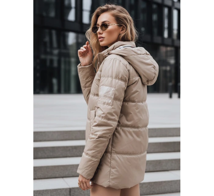 Dámská prošívaná bunda HIMES béžová FashionStreet TY4243