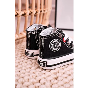 Dětské Tenisky Vysoké Se Zipem BIG STAR model 21545343 Černé - Big Star Shoes Dětské Tenisky Vysoké Se Zipem BIG STAR model 21545343 Černé - Big Star Shoes