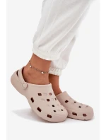 Dámské Pěnové Pantofle Béžové model 21698082 - Boto Dámské Pěnové Pantofle Béžové model 21698082 - Boto