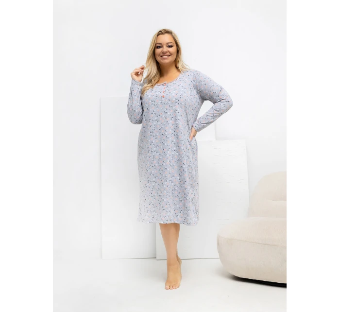 DU KN noční košile FP 602.15 šedá DU KN noční košile FP 602.15 šedá