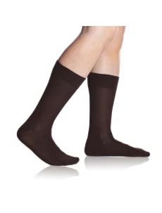 Bambusové klasické pánské ponožky BAMBUS COMFORT SOCKS - BELLINDA - hnědá