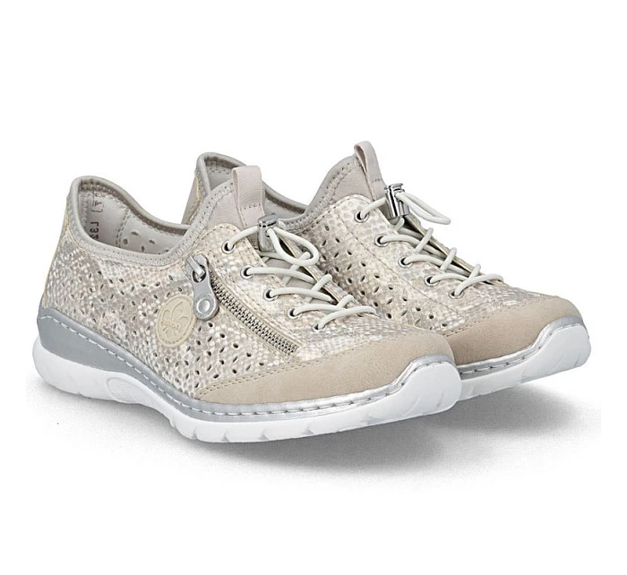 Dámská zlatá prolamovaná sportovní obuv model 22097169 - Rieker