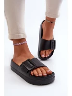 Dámské Pěnové Žabky Na Platformě S Big Star Černé model 21654891 - Big Star Shoes Dámské Pěnové Žabky Na Platformě S Big Star Černé model 21654891 - Big Star Shoes