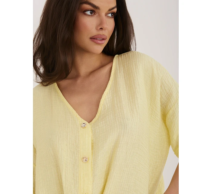 Bluzka IT BZ model 22076729 jasny żółty - FPrice Bluzka IT BZ model 22076729 jasny żółty - FPrice