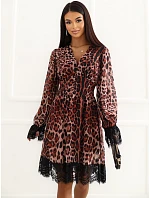 Sukienka MI SK camelowy model 22550435 - FPrice Sukienka MI SK camelowy model 22550435 - FPrice
