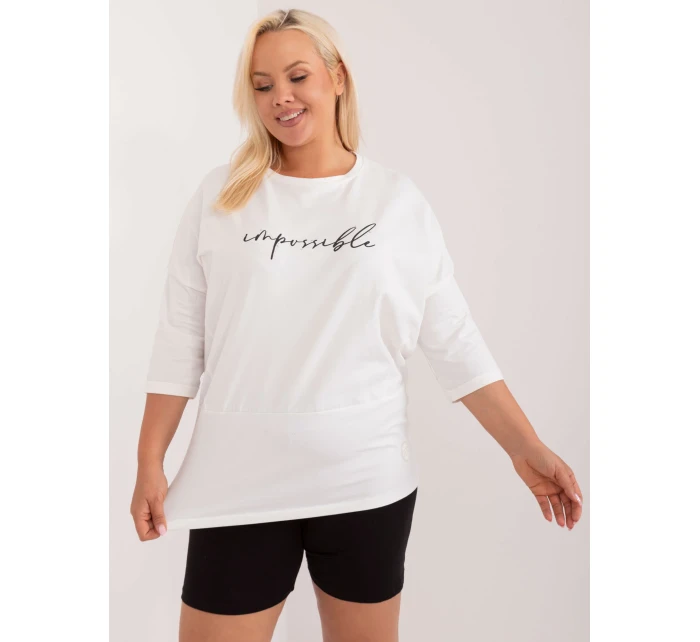 Bluzka RV BZ model 20188629 ecru - FPrice Bluzka RV BZ model 20188629 ecru - FPrice