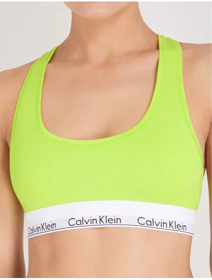 Sportovní podprsenka Neon žlutá model 17057998 - Calvin Klein Sportovní podprsenka Neon žlutá model 17057998 - Calvin Klein