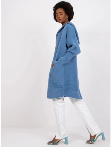 Dámský kabát MBM PL model 20823040 tmavě modrý - FPrice Dámský kabát MBM PL model 20823040 tmavě modrý - FPrice