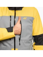 Pánská lyžařská bunda H4Z22 žluto-černá - 4F Pánská lyžařská bunda H4Z22 žluto-černá - 4F