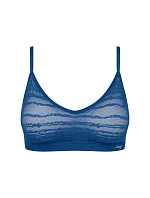 Dámská podprsenka FREE Evolve PU Lace - BLUE - modrá  7010 - SLOGGI