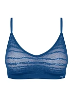 Dámská podprsenka FREE Evolve PU Lace - BLUE - modrá 7010 - SLOGGI