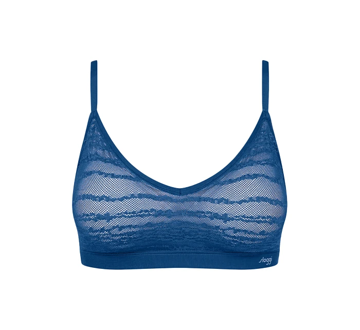 Dámská podprsenka FREE Evolve PU Lace - BLUE - modrá  7010 - SLOGGI