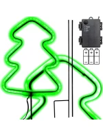 NEON GREEN CHOIN 87 LED BATERIE 16x91CM LUCA