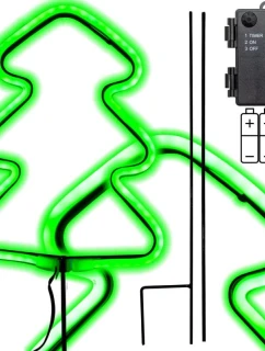 NEON GREEN CHOIN 87 LED BATERIE 16x91CM LUCA