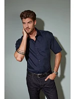 JN Popelínová business košile s krátkým rukávem 02.0 black model 22487631 - Daiber JN Popelínová business košile s krátkým rukávem 02.0 black model 22487631 - Daiber