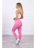 Brooklyn legíny kalhoty světle růžové