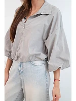 Dámská bavlněná bomber bunda na zip fango zelená