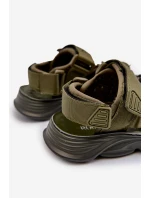 Dětské sandálky se suchými zipy zelené Orretta Dětské sandálky se suchými zipy zelené Orretta