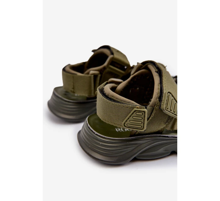 Dětské sandálky se suchými zipy zelené Orretta Dětské sandálky se suchými zipy zelené Orretta