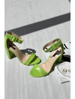 Sandálky Na Podpatku Neonová Zeleň Georgina Sandálky Na Podpatku Neonová Zeleň Georgina