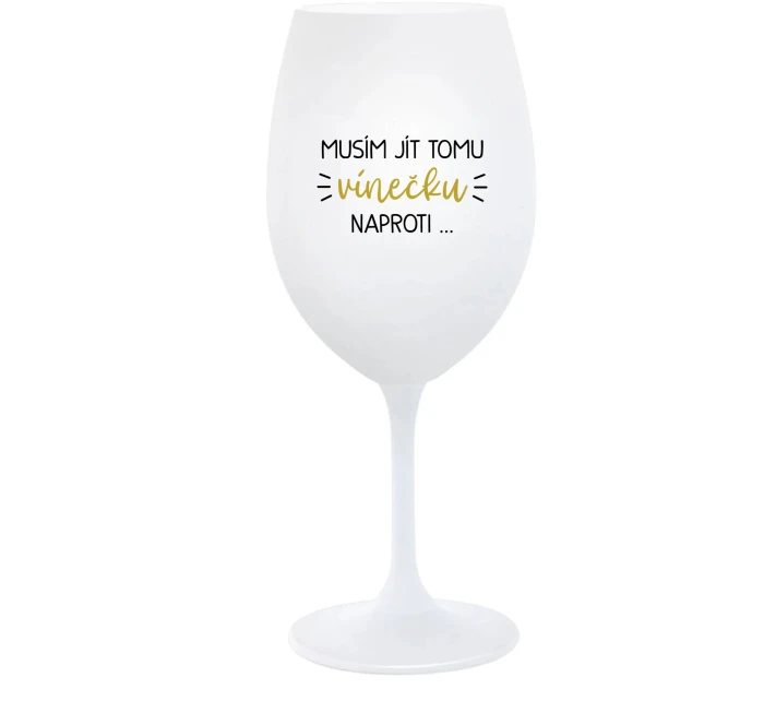bílá sklenice na víno 350 ml model 21817733 - Giftela