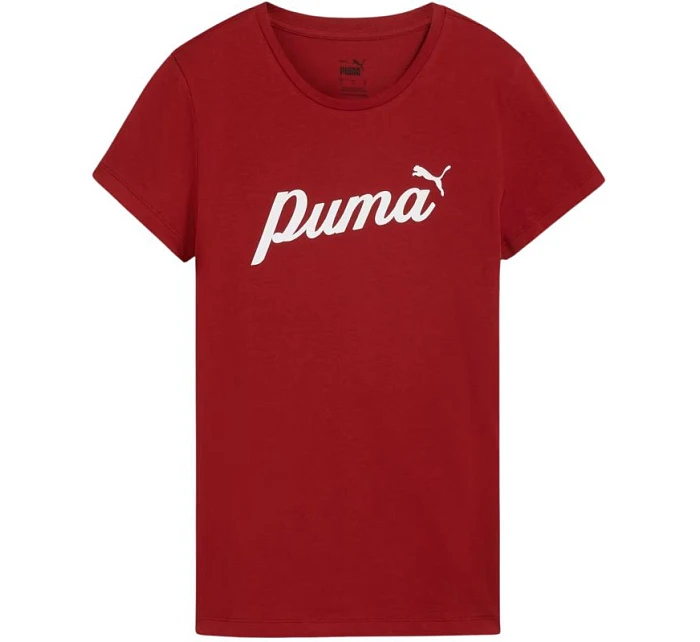 Puma ESS+Script dámské tričko červená 679315 13 Puma ESS+Script dámské tričko červená 679315 13