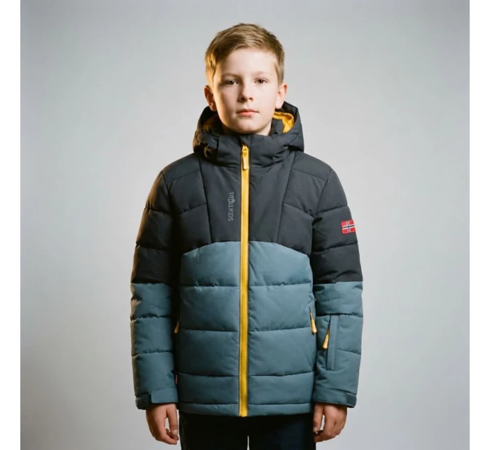 Trollkids Dětská zimní bunda s kapucí Gryllefjord zateplená nepromokavá modrá (365-620) Trollkids Dětská zimní bunda s kapucí Gryllefjord zateplená nepromokavá modrá (365-620)