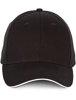 K-up KP 185 6 panelová sandwich kšiltovka 20.0185 black/white
