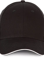 K-up KP 185 6 panelová sandwich kšiltovka 20.0185 black/white