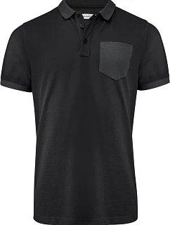 James Harvest Pinedale Polo Men Pánské piqué polo z těžké bavlny "Two-Tone" 62.5040 black