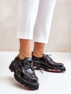 Lakované Dámské Polobotky Na Černé Artiker model 21672041 - Boto