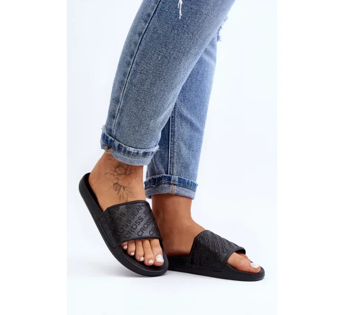 Dámské žabky Cross Jeans Black Dámské žabky Cross Jeans Black