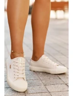 Dámské plátěné tenisky Big Star – béžové Dámské plátěné tenisky Big Star – béžové