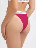 Dámské tanga O2BE04KBBU1 EXR malinová - Guess