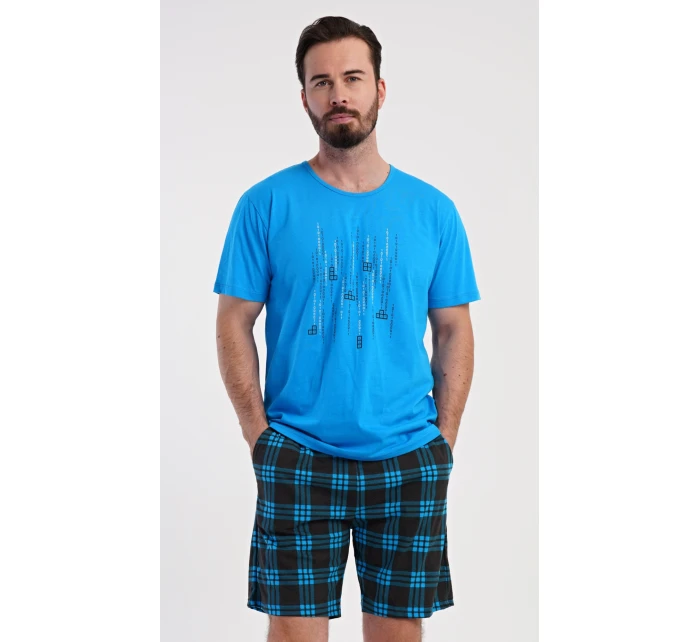 Pánské pyžamo šortky Tetris Pánské pyžamo šortky Tetris