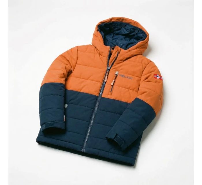 Dětská zimní nepromokavá oranžová lyžařská bunda  Snow Jacket XT model 21352010 - Trollkids