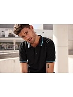JN Pánské těžké piqué polo s proužky 02. model 22531353 - Daiber JN Pánské těžké piqué polo s proužky 02. model 22531353 - Daiber