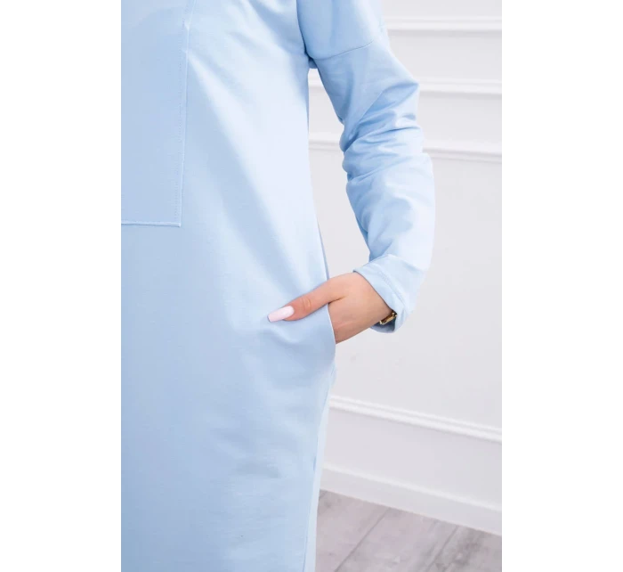 Šaty s kravatou modré Šaty s kravatou modré