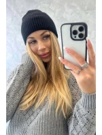 Tenká čepice Oliwia model 18750351 černá - K-Fashion Tenká čepice Oliwia model 18750351 černá - K-Fashion